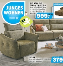 Sofa im Möbel Kraft Prospekt "TRAUMMÖBEL ZUM SPARPREIS!" mit 32 Seiten (Lübeck)