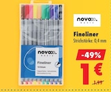 Fineliner von novoo für 1,00 € bei Mäc-Geiz im Angebot Fineliner von novoo im aktuellen Mäc-Geiz Prospekt