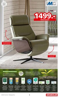 Sitzmöbel im aktuellen Segmüller Prospekt (Offenbach (Main)) Sitzmöbel im Segmüller Prospekt "Sessel Spezial" mit 12 Seiten (Offenbach (Main))