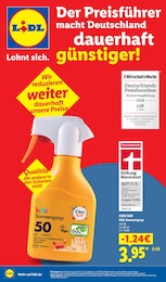 Koerperpflege im Lidl Prospekt Der Preisführer macht Deutschland dauerhaft günstiger! auf S. 1