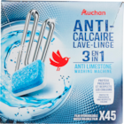 Pastilles anti calcaire lave linge 3 en 1 auchan - AUCHAN en promo chez Auchan Supermarché Orange à 5,39 €