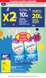 Prix et réduction Soupline dans le prospectus Carrefour en cours Offre Soupline dans le catalogue Carrefour du moment à la page 14