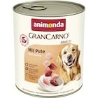 Aktuelles Animonda Dog Dose GranCarno Adult mit Pute 800 g Angebot bei Zookauf in Hannover ab 2,29 €