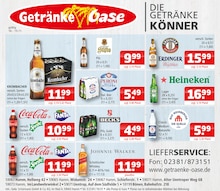 Bier im aktuellen Getränke Oase Prospekt (Bergkamen) Bier im Getränke Oase Prospekt "Aktuelle Angebote" mit 1 Seiten (Bergkamen)
