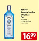 Bombay Sapphire London Dry Gin oder East Angebote bei famila Nordost Celle für 16,99 €