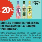-20% sur le produits présents en magasin de la gamme "zubrowka" - Zubrowka - E.Leclerc à Savigny-sur-Orge -20% sur le produits présents en magasin de la gamme "zubrowka" - Zubrowka en promo chez E.Leclerc Savigny-sur-Orge