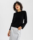 Pull en maille fine à col rond femme - GEMO dans le catalogue Gémo