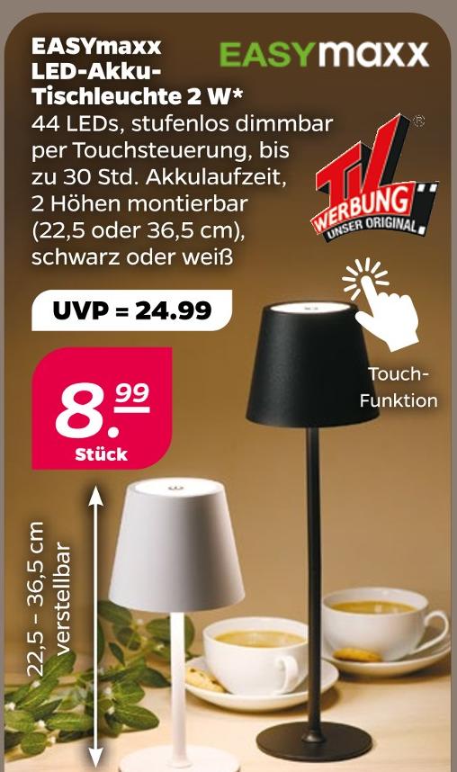 LED-Akku-Tischleuchte 2 W