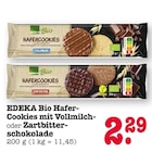 Hafer-Cookies mit Vollmilch- oder Zartbitterschokolade Angebote von EDEKA Bio bei E center Mannheim für 2,29 €