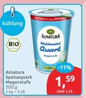Speisequark Magerstufe im budni Prospekt Speisequark Magerstufe von Alnatura im aktuellen budni Prospekt für 1,59 €