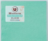 25% versés sur ma Carte U Sur toute la gamme vaisselle jetable Unie U. - U en promo chez Super U Besançon