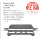Raclette-Grill Inox & Design im V-Markt Prospekt Raclette-Grill Inox & Design von im aktuellen V-Markt Prospekt für 74,90 €