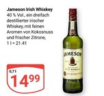 Aktuelle Whiskey Angebote bei GLOBUS in Saarbrücken Aktuelles Irish Whiskey Angebot bei GLOBUS in Saarbrücken ab 14,99 €