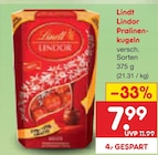 Lindor Pralinenkugeln Angebote von Lindt bei Netto Marken-Discount Warendorf für 7,99 €