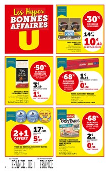 Promotion Poisson dans le prospectus Hyper U, valable du 28/11/2023 au 10/12/2023 Promo Poisson dans le catalogue Hyper U du moment à la page 4
