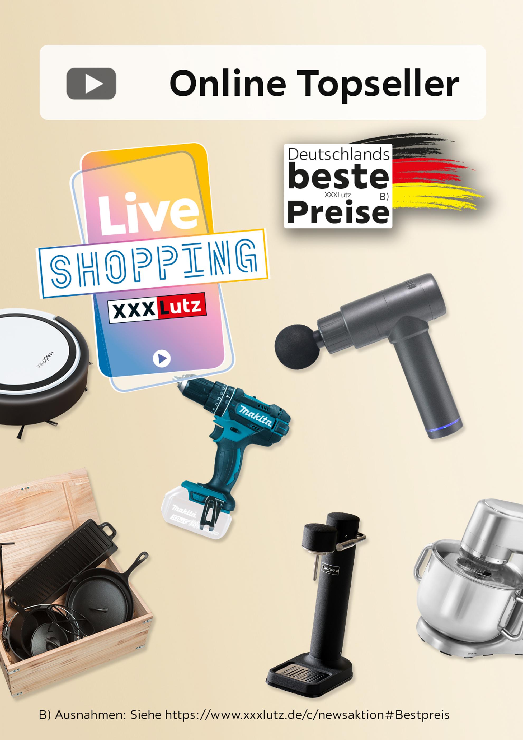 XXXLutz Möbelhäuser Prospekt für Steinach mit 1 Seite XXXLutz Möbelhäuser Prospekt für Steinach: "Online Topseller", 1 Seite, 28.01.2022 - 02.02.2022