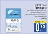 Tuchmaske im EDEKA Prospekt Hydro Effect Tuchmaske von elkos im aktuellen EDEKA Prospekt für 0,75 €