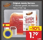 Original Jamón Serrano Angebote von LAS CUARENTA bei Netto Marken-Discount Oldenburg für 1,79 €