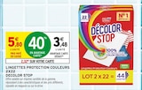LINGETTES PROTECTION COULEURS 2X22 - Eau Ecarlate dans le catalogue Intermarché Contact