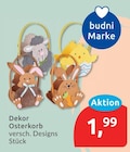 Dekor Osterkorb im aktuellen budni Prospekt