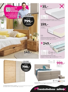 Bett im mömax Prospekt "BLACK NOVEMBER" mit 12 Seiten (Darmstadt)