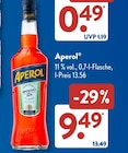 Aperol Angebote von Aperol bei ALDI SÜD Karlsruhe für 9,49 €