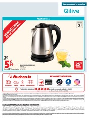 Promos Bouilloire dans le catalogue "LES HALLES d'automne" de Auchan Hypermarché Bouilloire en promo dans le catalogue Auchan Hypermarché à la page 43