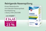Aktuelle Nasenspray Angebote bei mea - meine apotheke in Göttingen Aktuelles Reinigende Nasenspülung Angebot bei mea - meine apotheke in Göttingen ab 14,45 €