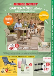 Aktueller Möbel Borst Prospekt mit Gartentisch, "GARTENMÖBELMarkt", Seite 1