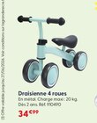 Draisienne 4 roues dans le catalogue La Grande Récré