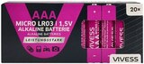 Mignon AA oder Micro AAA Angebote von VIVESS bei REWE Heidenheim für 7,99 €