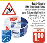 MSC Thunfisch Filets Angebote von Gut & Günstig bei nah und gut Bautzen für 1,00 €