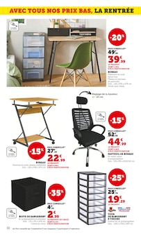 Promo Fauteuil Bureau dans le catalogue Super U du moment à la page 10