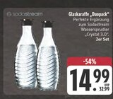 Glaskaraffe Duopack Angebote von Sodastream bei E center Ansbach für 14,99 €