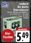 Landpark Bio-Quelle Mineralwasser bei EDEKA im Langenfeld Prospekt für 5,49 €