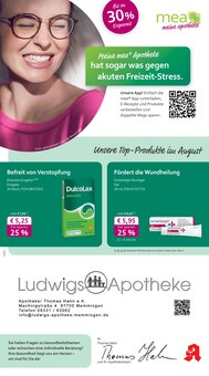 Aktueller mea - meine apotheke Prospekt "Unsere August-Angebote" Aktueller mea - meine apotheke Prospekt