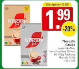 Sticks Angebote von Nescafe bei WEZ Minden für 1,99 €