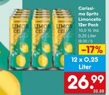 Carissima Spritz Limoncello 12er Pack für 26,99 € bei Netto Marken-Discount im Angebot Carissima Spritz Limoncello 12er Pack im aktuellen Netto Marken-Discount Prospekt