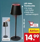 Netto Marken-Discount - LED Akku Tischleuchte Angebot im Prospekt LED Akku Tischleuchte bei Netto Marken-Discount im Prospekt "" für 14,99 €