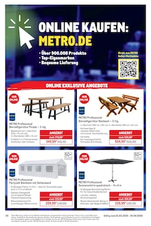 Bierzeltgarnitur im METRO Prospekt "Saisonkatalog Frühling" mit 60 Seiten (Leipzig)