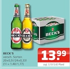 BECK'S im Angebot bei Getränke Oase in Soest BECK'S Angebote bei Getränke Oase Soest für 13,99 €