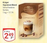 Signature Blend Cappuccino im Angebot bei GLOBUS in Wiesbaden Signature Blend Cappuccino Angebote von Krüger bei GLOBUS Wiesbaden für 2,49 €