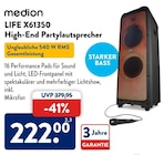 LIFE X61350 High-End Partylautsprecher Angebote von medion bei ALDI SÜD Ulm für 222,00 €