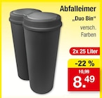 Abfalleimer Duo Bin Angebote bei Zimmermann Wolfsburg für 8,49 €