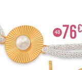 Bracelet cordon perle de culture dans le catalogue E.Leclerc