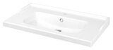 Plan vasque blanc à encastrer en céramique "Lana" - L.80 x H.14 x P.45 cm - GoodHome dans le catalogue Brico Dépôt