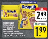 Aktuelle Milch Angebote bei EDEKA in Leipzig Aktuelles Nesquik Kakaohaltiges Getränkepulver Angebot bei EDEKA in Leipzig ab 1,99 €