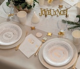 Lot de 10 assiettes Noël scintillant blanc dans le catalogue Jour de fête