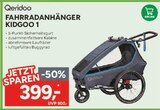 Fahrradanhänger Kidgoo 1 im Angebot bei Marktkauf in Schweinfurt Fahrradanhänger Kidgoo 1 Angebote von Qeridoo bei Marktkauf Schweinfurt für 399,00 €