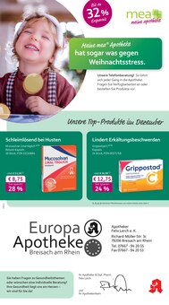 Aktueller mea - meine apotheke Prospekt "Unsere Dezember-Angebote" Seite 1 von 4 Seiten für Breisach